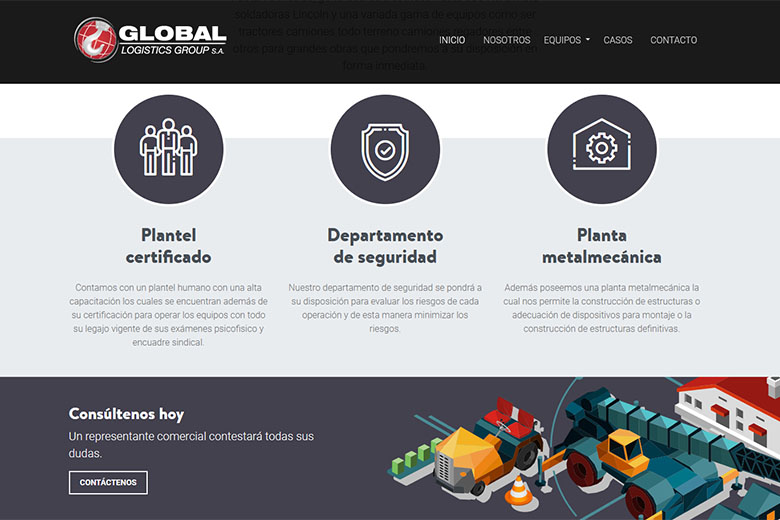 Website | Global Grúas