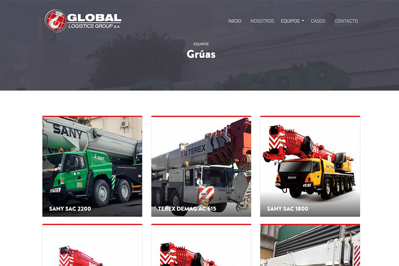 Website | Global Grúas